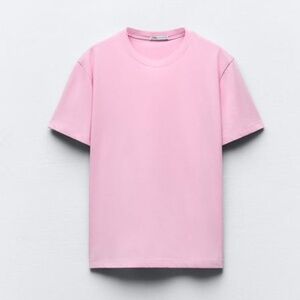 ZARA BASIC COTTON T-SHIRT MEDIUM